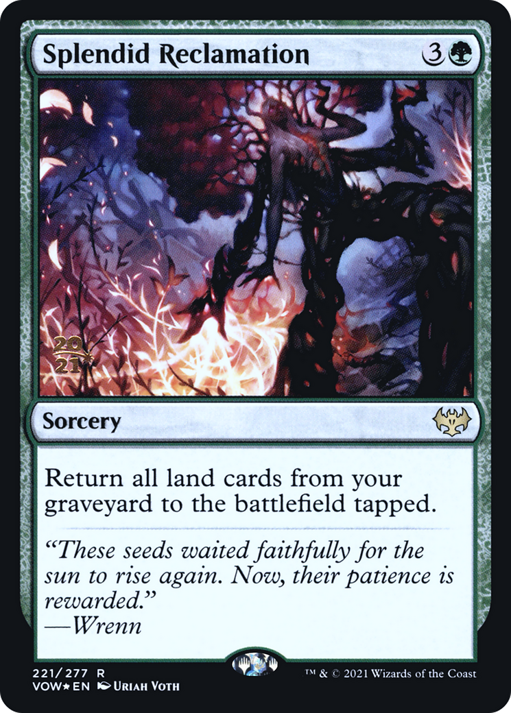 Splendid Reclamation (PRE-221S) - Innistrad: Crimson Vow Promos Foil