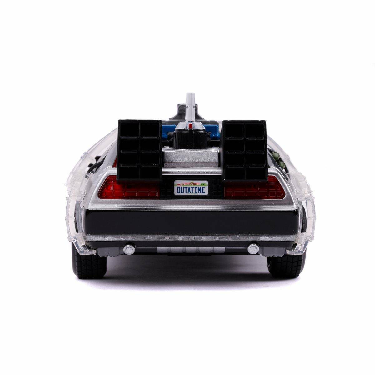 Jada Toys - Back to the Future Part II die-cast 1:24 scale "Hollywood Rides" light-up DeLorean Time Machine