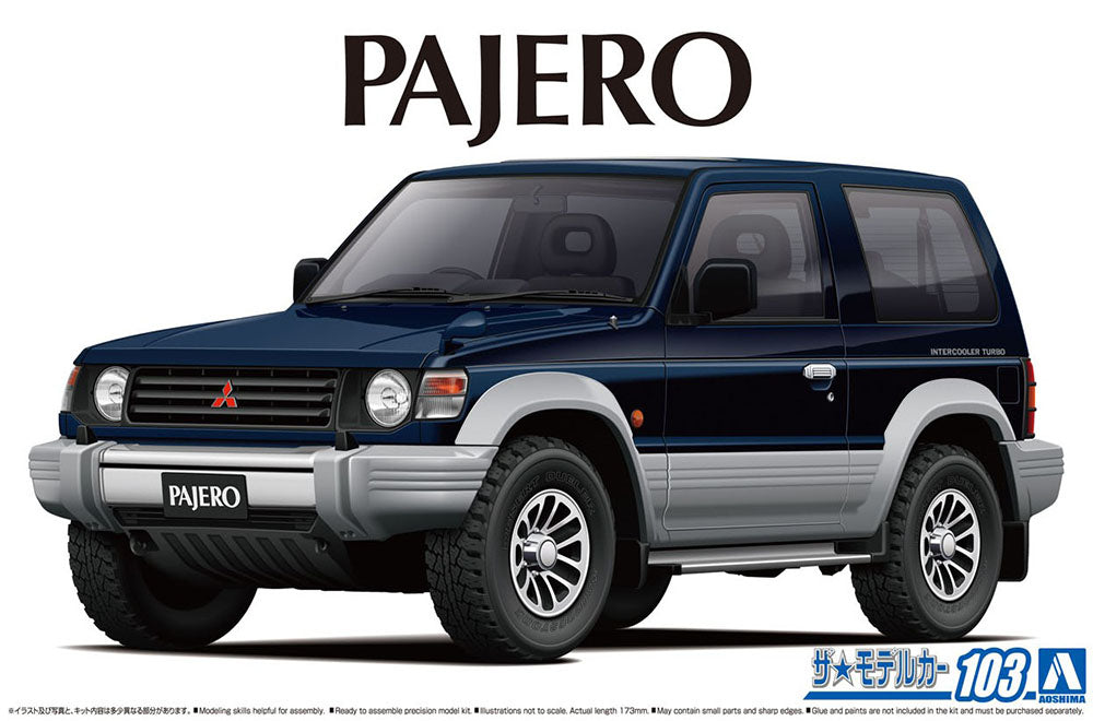 1/24 MITSUBISHI V24WG PAJERO METAL TOP WIDE XR-II '91 Model Kit - Collectors World Toys