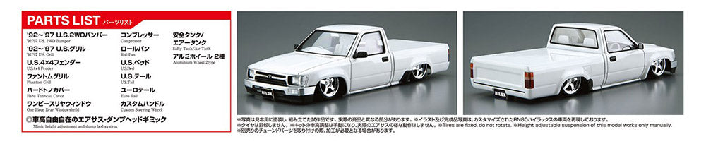 1/24 RN80 HILUX CUSTOM '85 (TOYOTA) Model Kit - Collectors World Toys