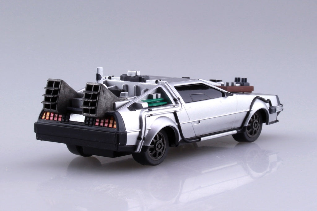 1/43 BACK TO THE FUTURE 1/43 Pullback DELOREAN from PART 3 & Rail road Model Kit - Collectors World Toys