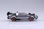 1/43 BACK TO THE FUTURE 1/43 Pullback DELOREAN from PART 3 & Rail road Model Kit - Collectors World Toys