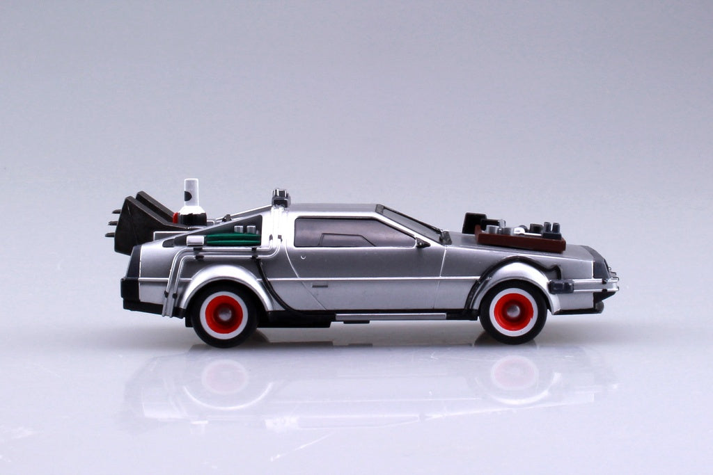 1/43 BACK TO THE FUTURE 1/43 Pullback DELOREAN from PART 3 & Rail road Model Kit - Collectors World Toys