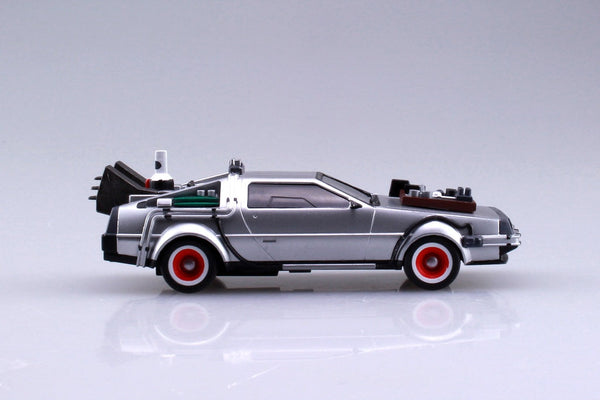 1/43 BACK TO THE FUTURE 1/43 Pullback DELOREAN from PART 3 & Rail road Model Kit