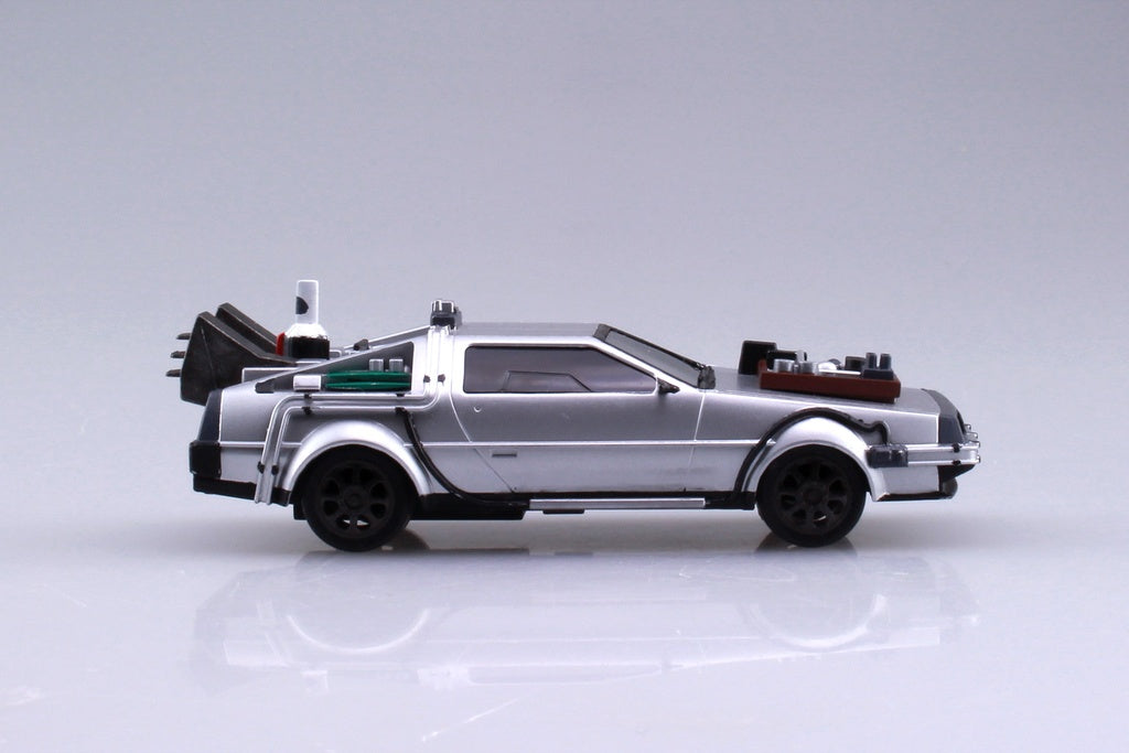 1/43 BACK TO THE FUTURE 1/43 Pullback DELOREAN from PART 3 & Rail road Model Kit - Collectors World Toys