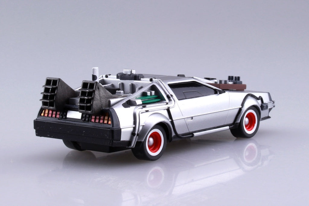 1/43 BACK TO THE FUTURE 1/43 Pullback DELOREAN from PART 3 & Rail road Model Kit - Collectors World Toys