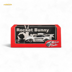 MicroTurbo Custom 180SX - Pandem Rocket Bunny White 1:64 - Collectors World Toys