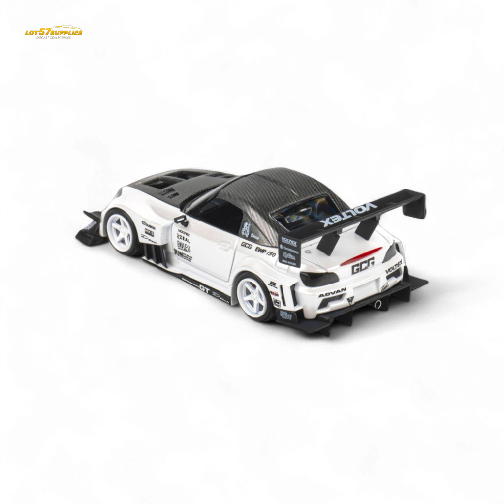 Microturbo Custom S2000 - Metallic White TOP FUEL 1:64 - Collectors World Toys