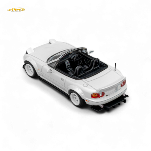 (Pre-Order) Microturbo Custom MX5 Rocket Bunny - Metallic White 1:64