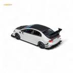 (Pre-Order) Microturbo Honda Civic Type R FD2 Spoon Sports - Metallic White 1:64