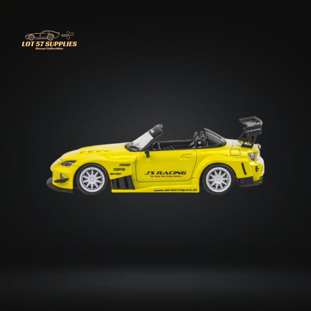 Microturbo Honda S2000 JS Racing Custom in Indy Yellow Pearl 1:64 - Collectors World Toys