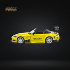 Microturbo Honda S2000 JS Racing Custom in Indy Yellow Pearl 1:64 - Collectors World Toys