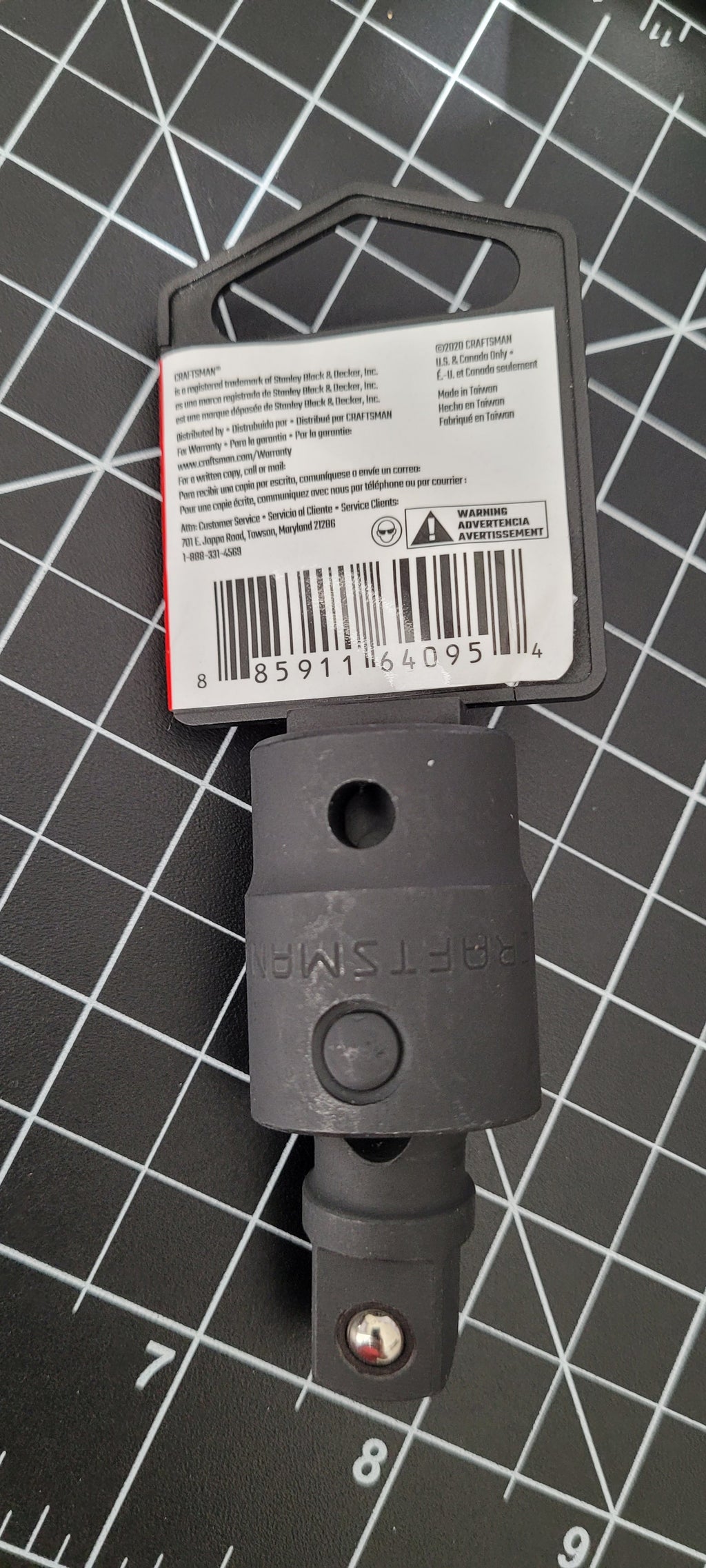 Craftsman CMMT19492 1/2" Drive SAE Impact Universal Joint Adapter Swivel Socket