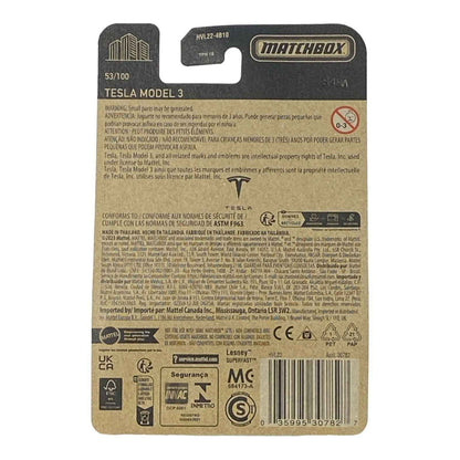 Matchbox Tesla Model 3 - Matchbox Series 53/100