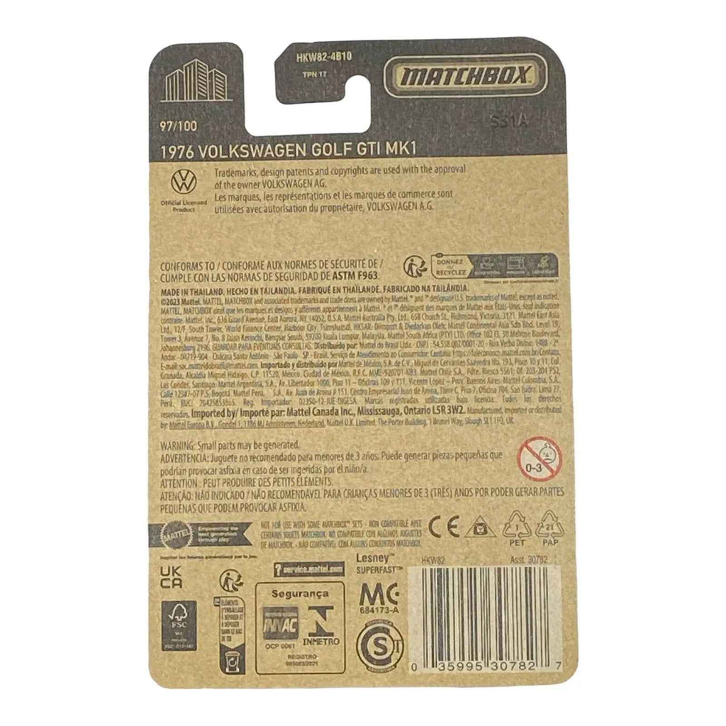 Matchbox 1976 Volkswagen Golf GTI MK1 - Matchbox 70 Years Series 97/100 -