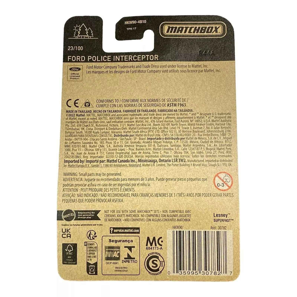 Matchbox Ford Police Interceptor - Matchbox 70 Years Series 23/100 -