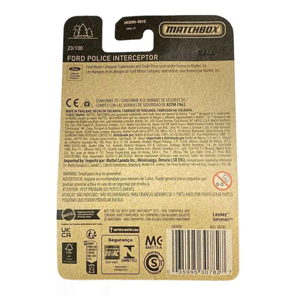 Matchbox Ford Police Interceptor - Matchbox 70 Years Series 23/100