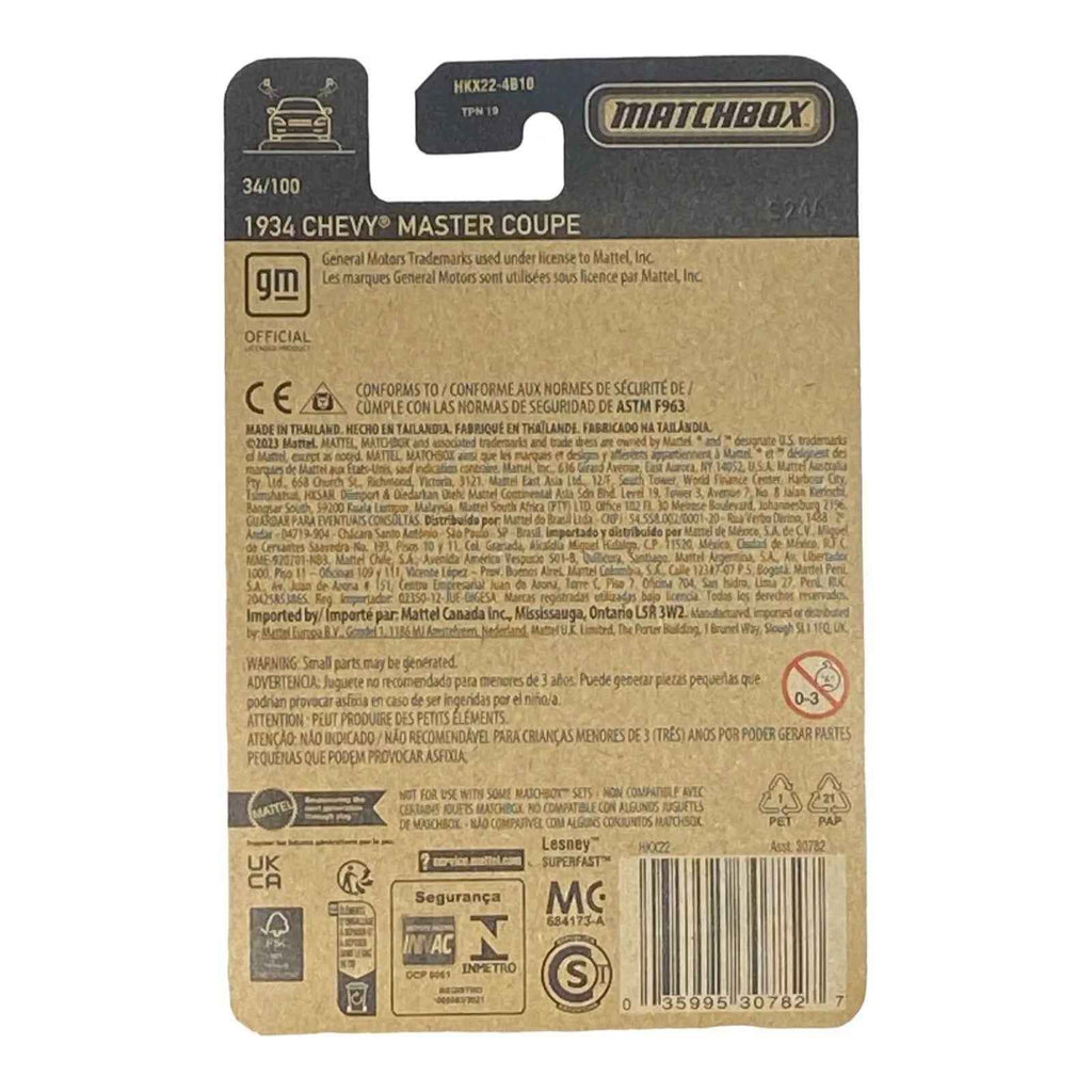 Matchbox 1934 Chevy Master Coupe - Matchbox 70 Years Series 34/100