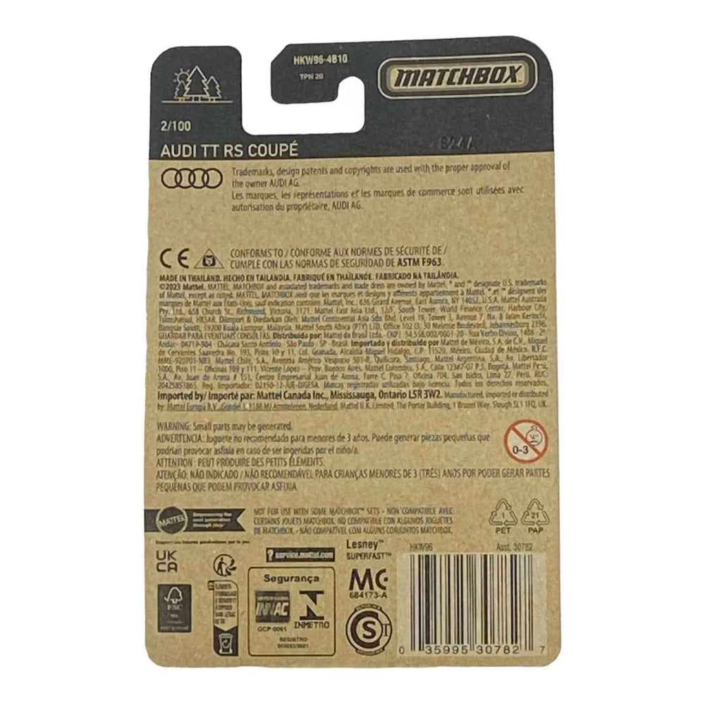 Matchbox Audi TT RS Coupe - Matchbox 70 Years Series 2/100 -