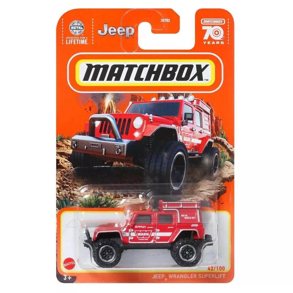 Matchbox Jeep Wrangler Superlift - Matchbox 70 Years Series 42/100 - Collectors World Toys