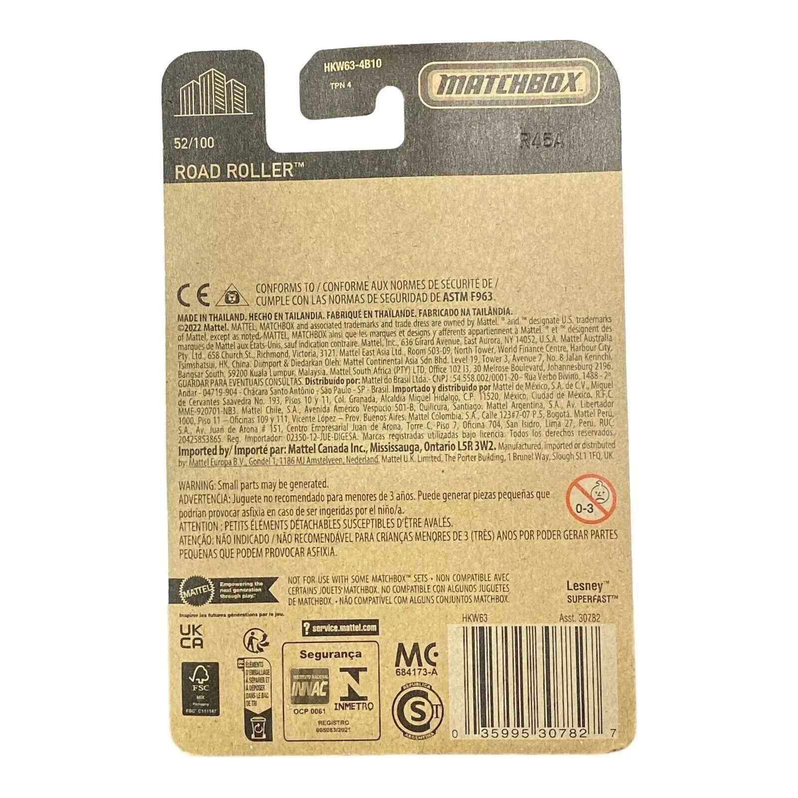 Matchbox Road Roller - Matchbox 70 Years Series 52/100