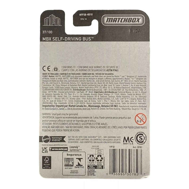 Matchbox MBX Self-Driving Bus - Matchbox Series 37/100 Main Image