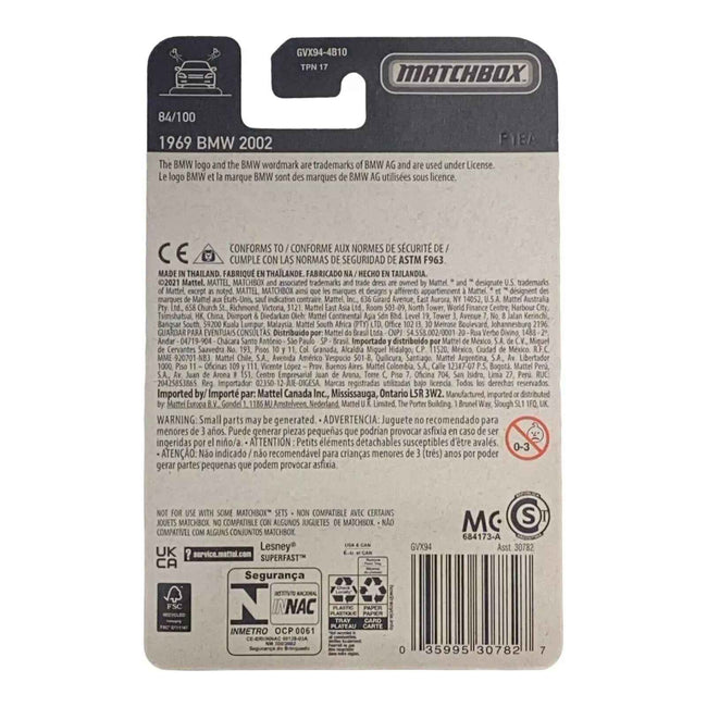 Matchbox 1969 BMW 2002 - Matchbox Series 84/100 Main Image