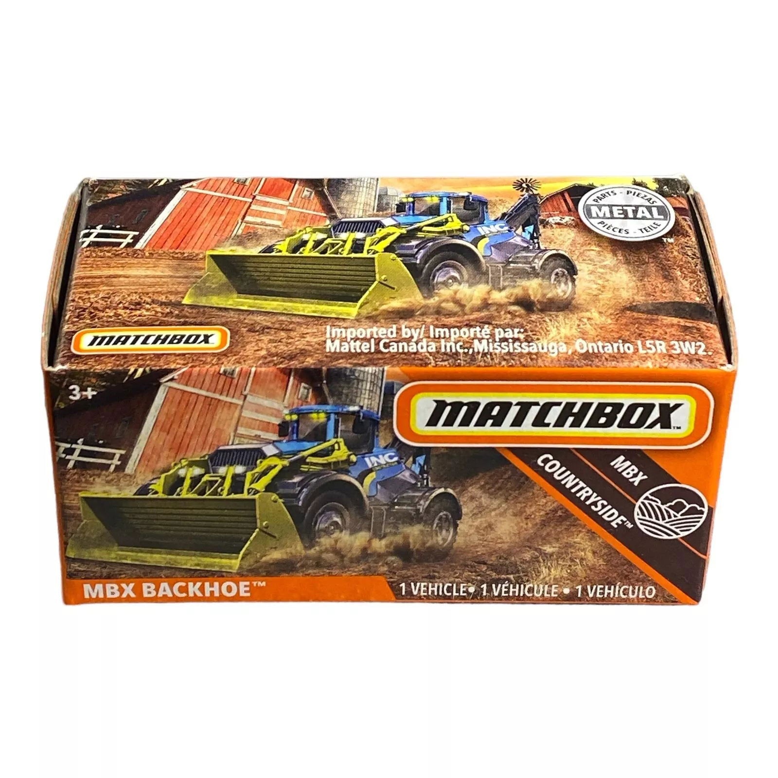 Matchbox MBX Backhoe - Power Grabs - Matchbox MBX Countryside Series 92/100 - Collectors World Toys