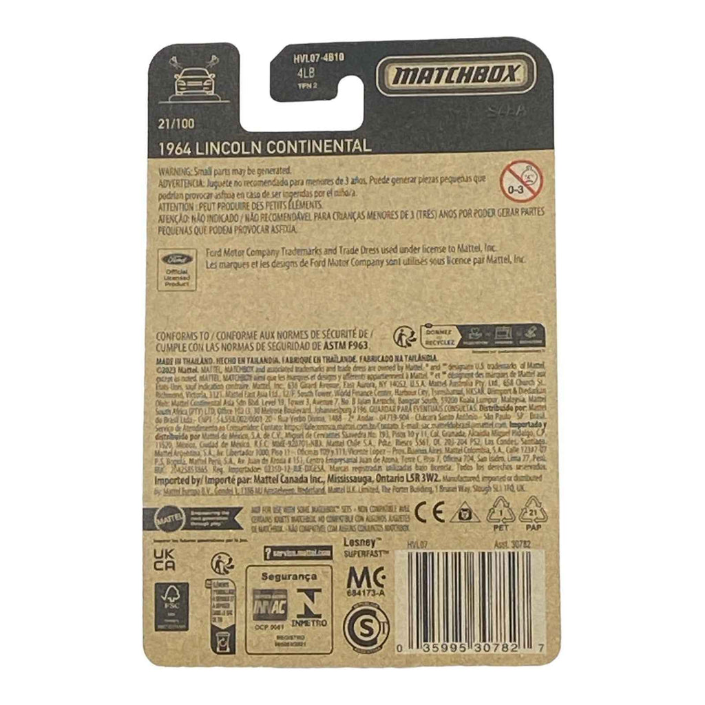 Matchbox 1964 Lincoln Continental - Matchbox Series 21/100 -