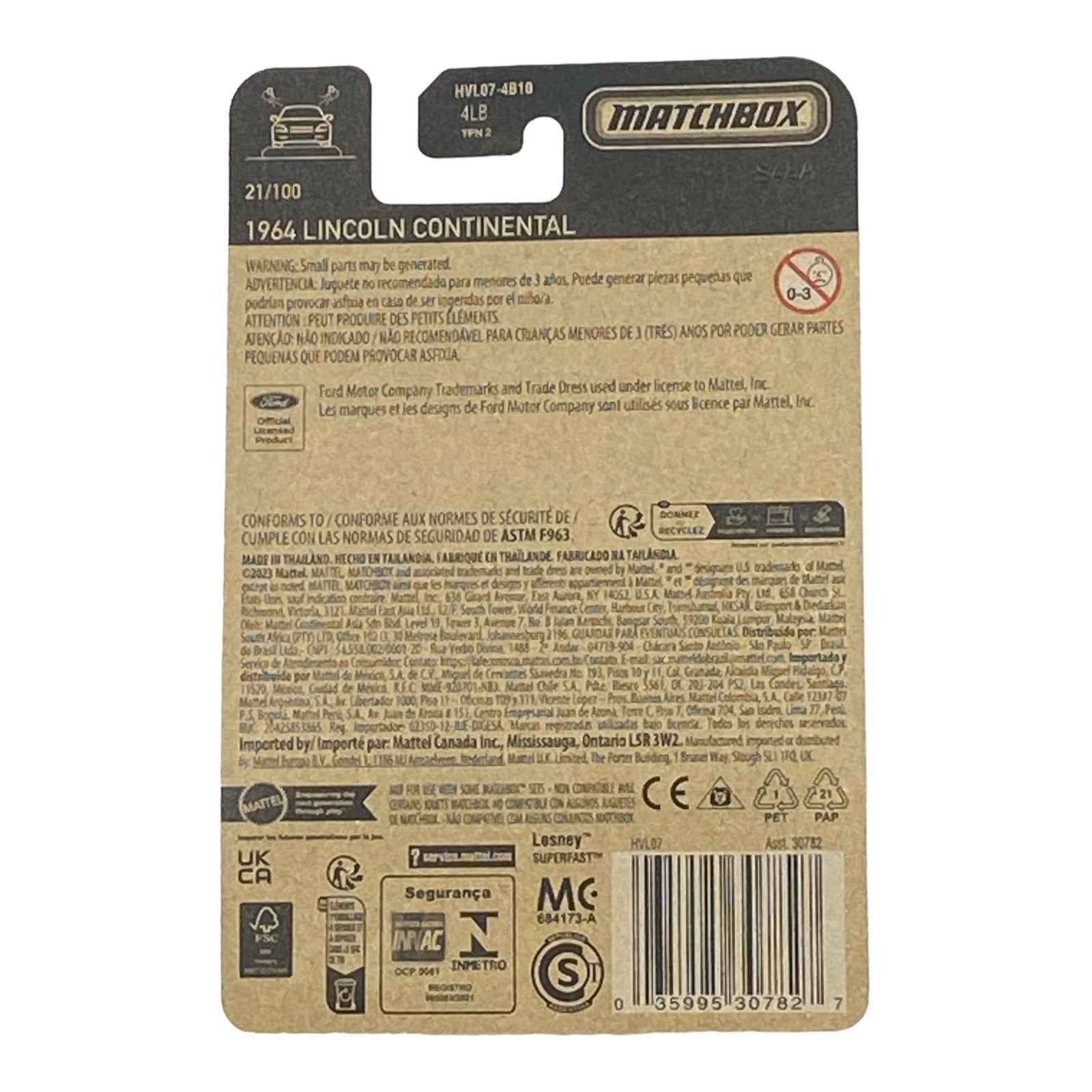 Matchbox 1964 Lincoln Continental - Matchbox Series 21/100