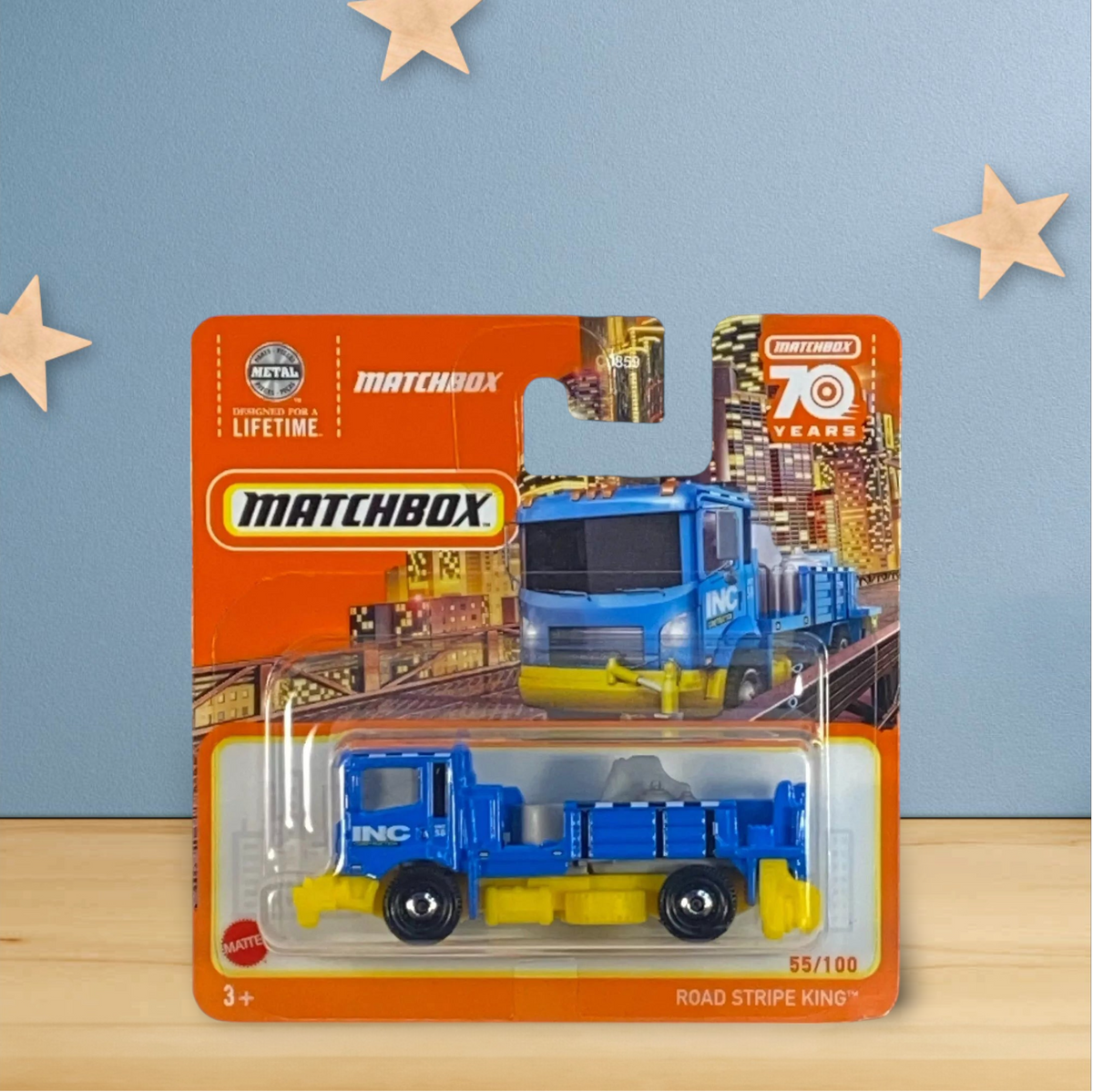 Matchbox Road Stripe King - Matchbox 70 Years Series 55/100 - Short Card