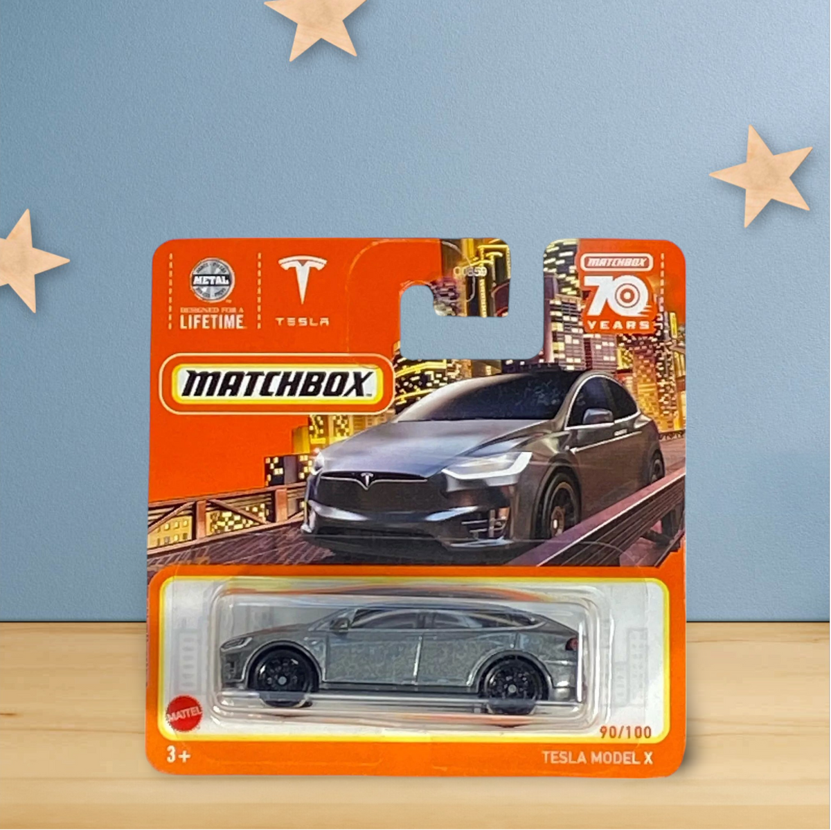 Matchbox Tesla Model X - Matchbox 70 Years Series 90/100 - Short Card