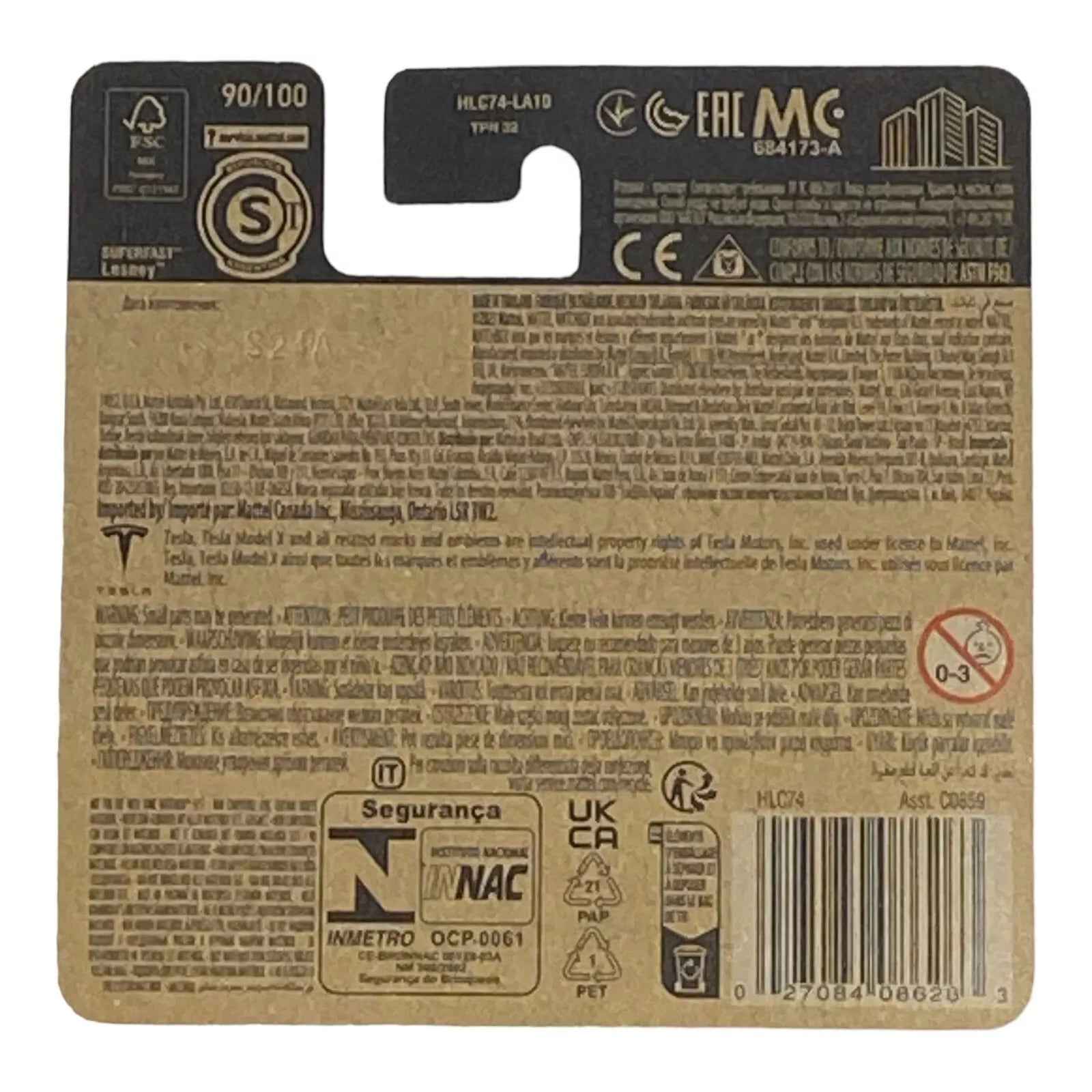 Matchbox Tesla Model X - Matchbox 70 Years Series 90/100 - Short Card