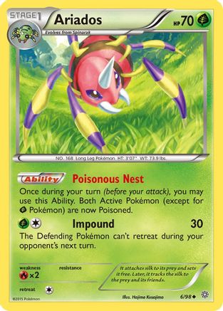 Ariados 006/98 - XY  Ancient Origins Main image