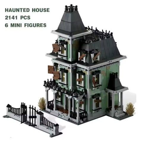 Monster Fighter Movie Series Haunted House Compatible 10228 16007 Building Blocks Bricks - Collectors World Toys Hover Image