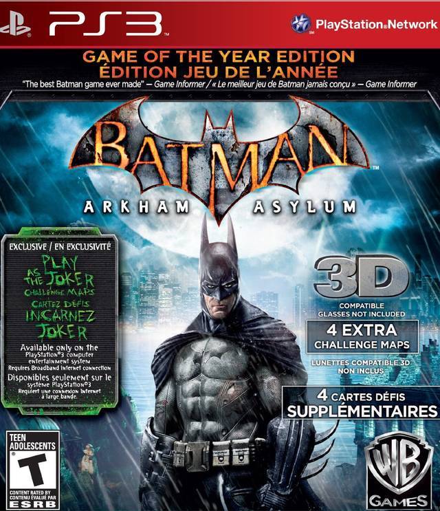 Batman: Arkham Asylum Game Of The Year Edition (Greatest Hits) (Playstation 3) Main image