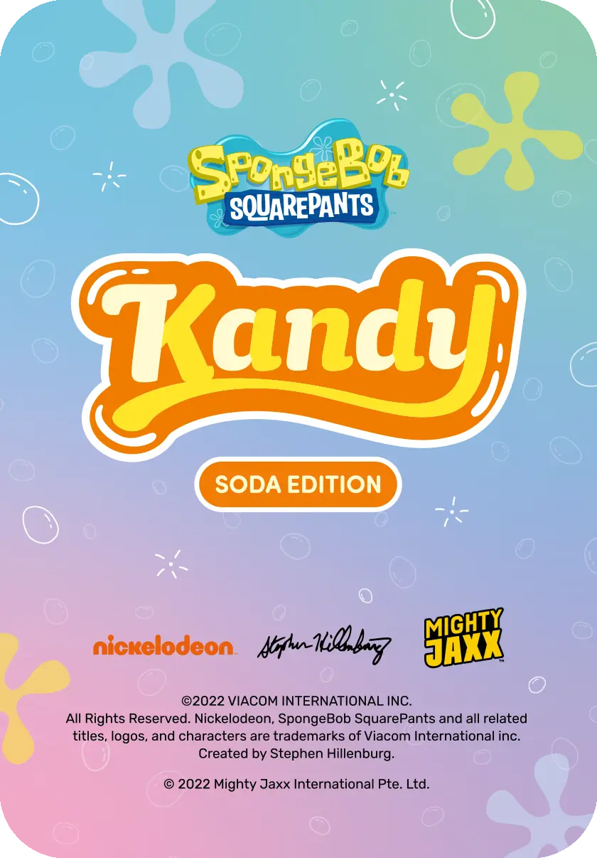 Kandy X SpongeBob SquarePants (Soda Edition) Blind Box (1 Blind Box) - Collectors World Toys