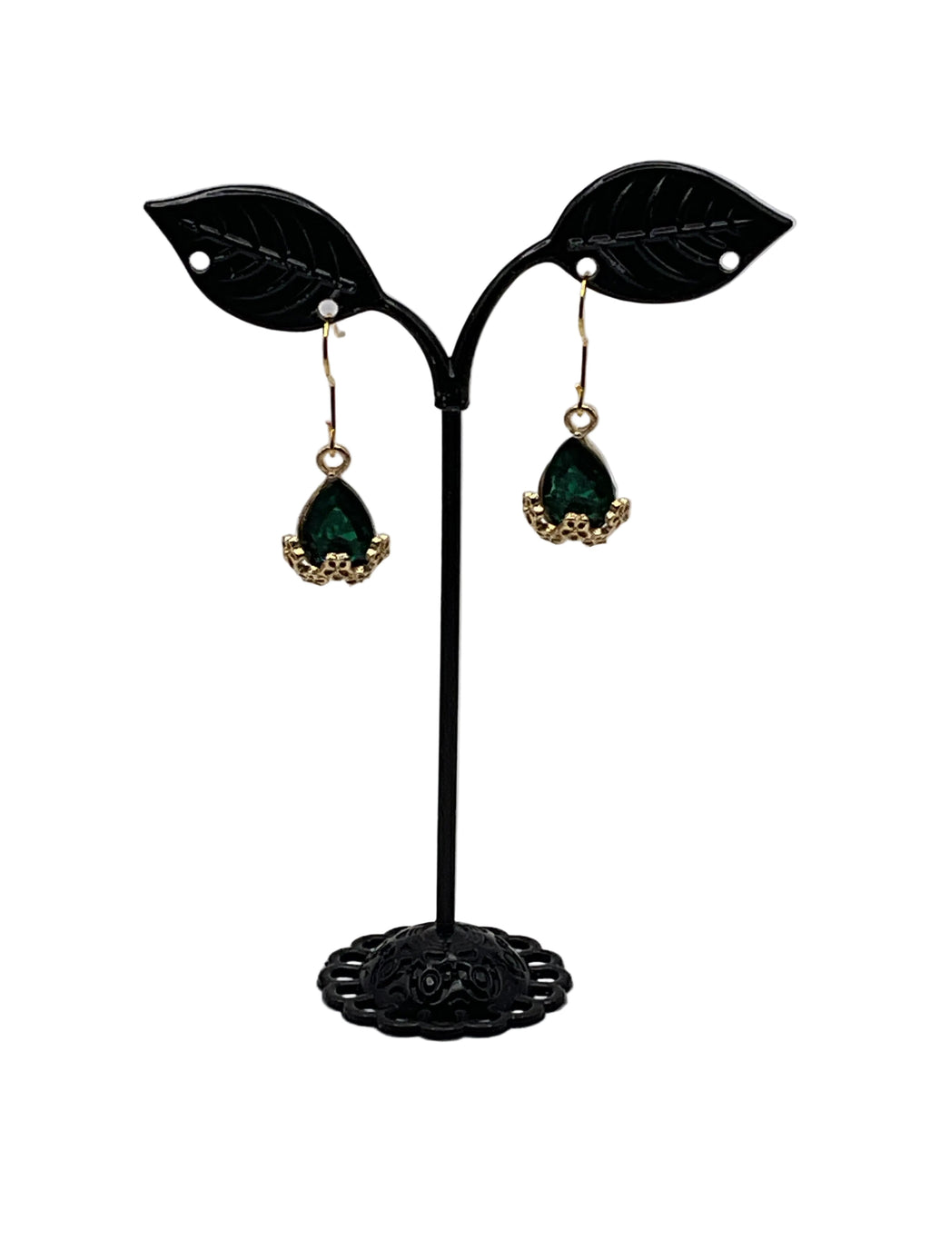 Tear Drop Crystal Earrings 1