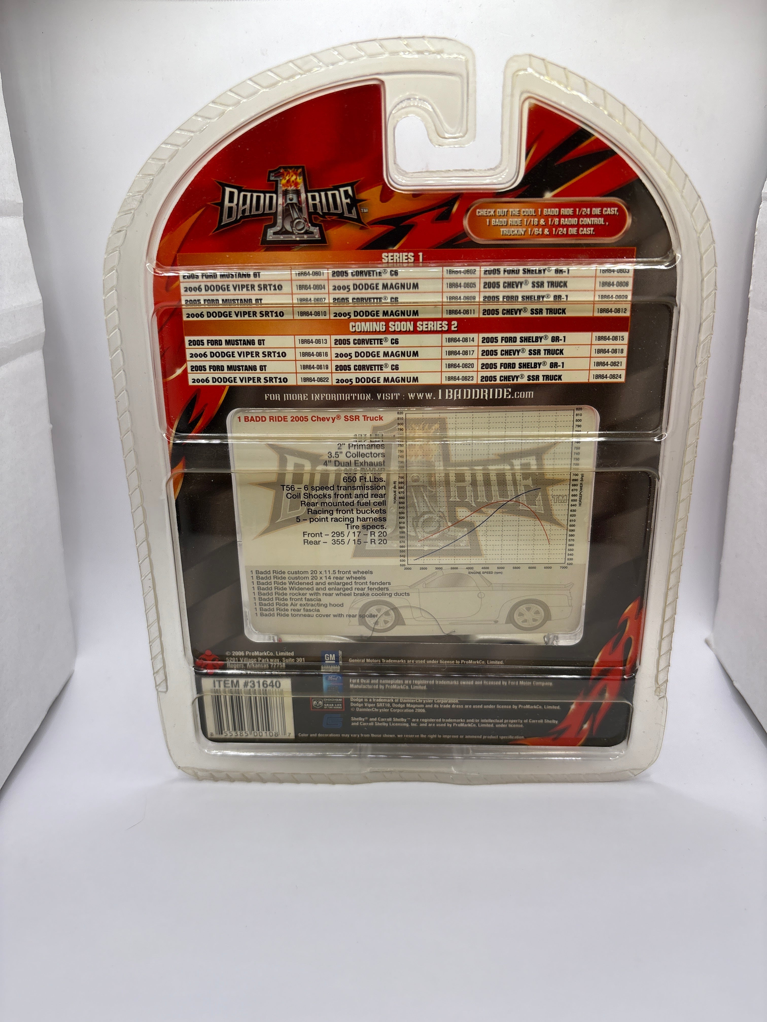 1 Bad Ride 2005 Chevy SSR Truck Diecast multi color