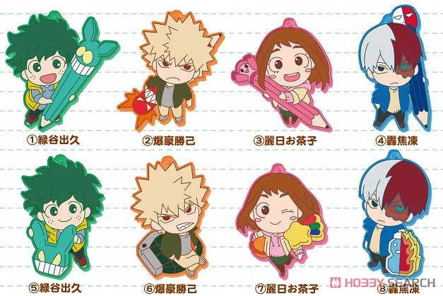 My Hero Academia Rubber Mascot Collection - Eraser and Pencil - Blind Box (1 Blind Box) Main image
