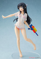 Chara-ani Rascal Does Not Dream of Bunny Girl Senpai: Mai Sakurajima (Water Gun Date Ver.) 1:7 Scale PVC Figure - Collectors World Toys