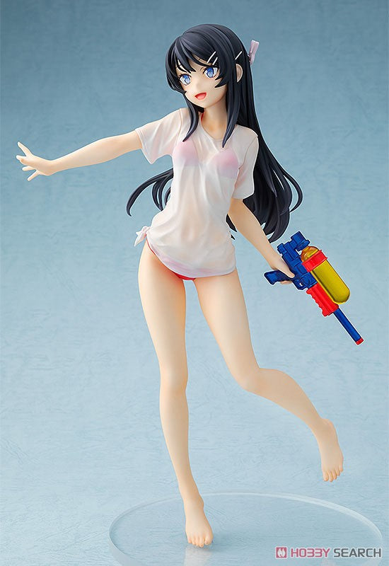 Chara-ani Rascal Does Not Dream of Bunny Girl Senpai: Mai Sakurajima (Water Gun Date Ver.) 1:7 Scale PVC Figure