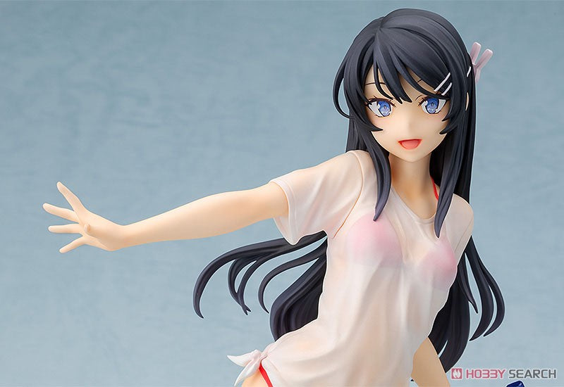 Chara-ani Rascal Does Not Dream of Bunny Girl Senpai: Mai Sakurajima (Water Gun Date Ver.) 1:7 Scale PVC Figure - Collectors World Toys