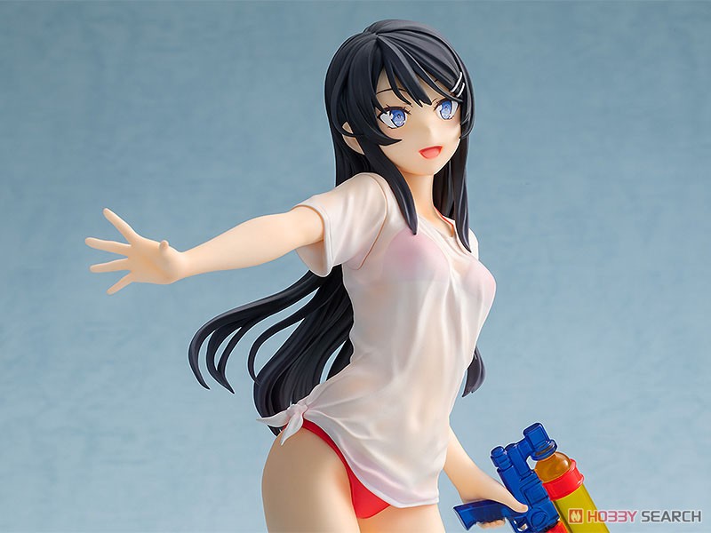 Chara-ani Rascal Does Not Dream of Bunny Girl Senpai: Mai Sakurajima (Water Gun Date Ver.) 1:7 Scale PVC Figure - Collectors World Toys