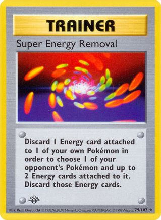 Super Energy Removal 079/102 - Base Set Shadowless Unlimited
