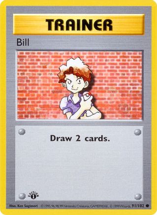 Bill 091/102 - Base Set Shadowless Unlimited Main image