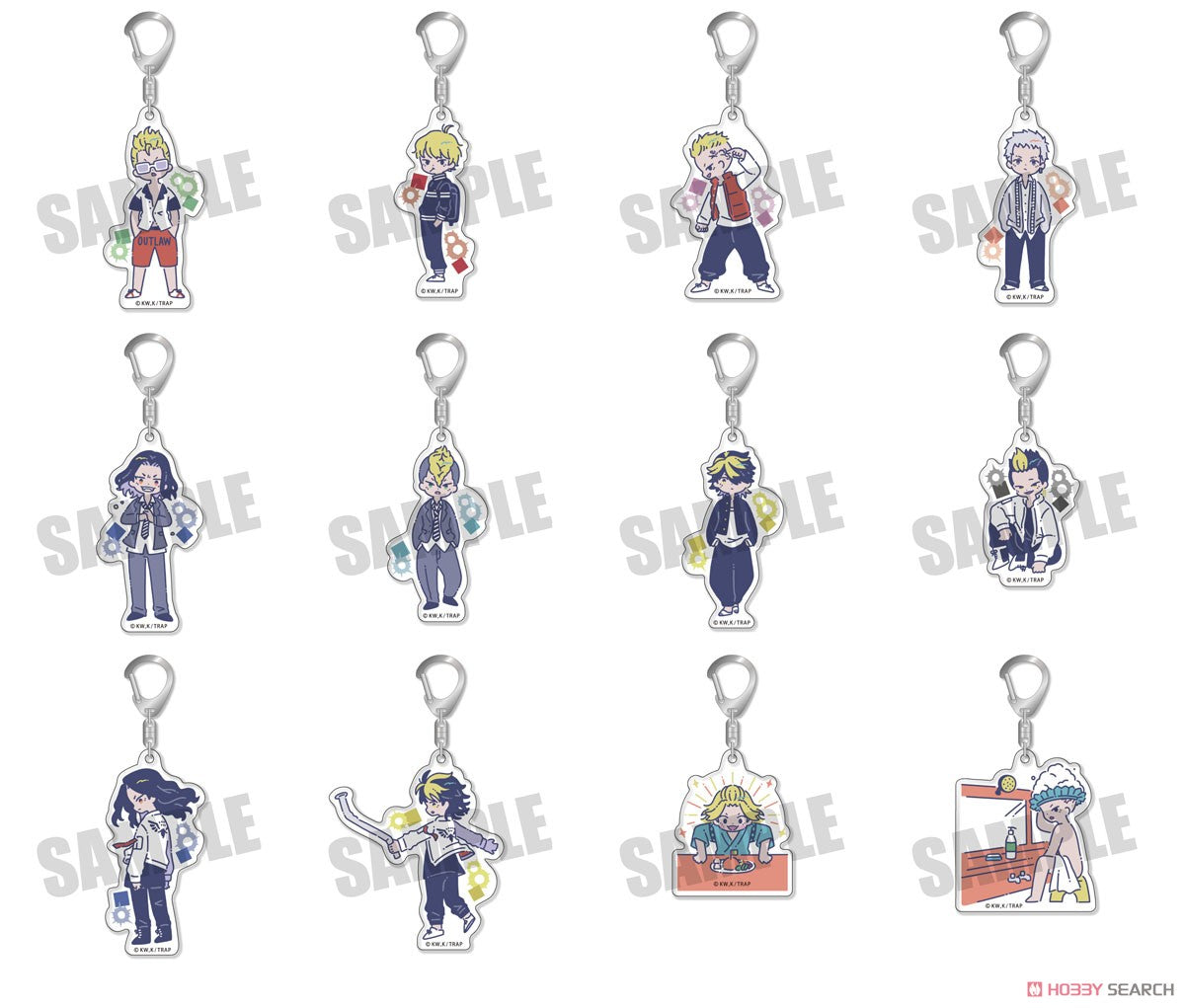 Tokyo Revengers Vol.2 Acrylic Key Ring RetoP - A Blind Box ( 1 Blind Box ) Main image