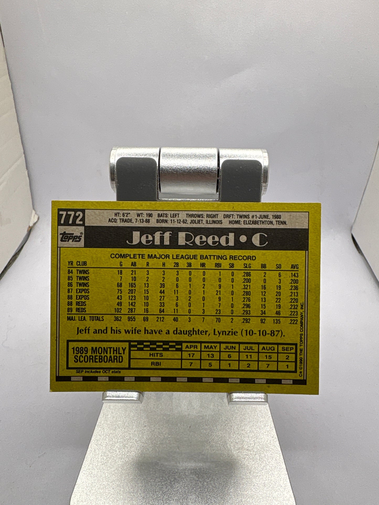 Topps Jeff Reed