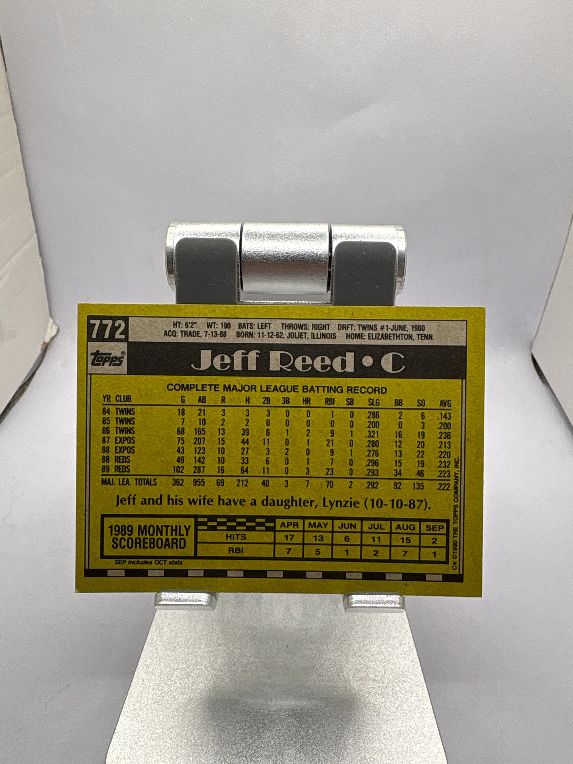 Topps Jeff Reed