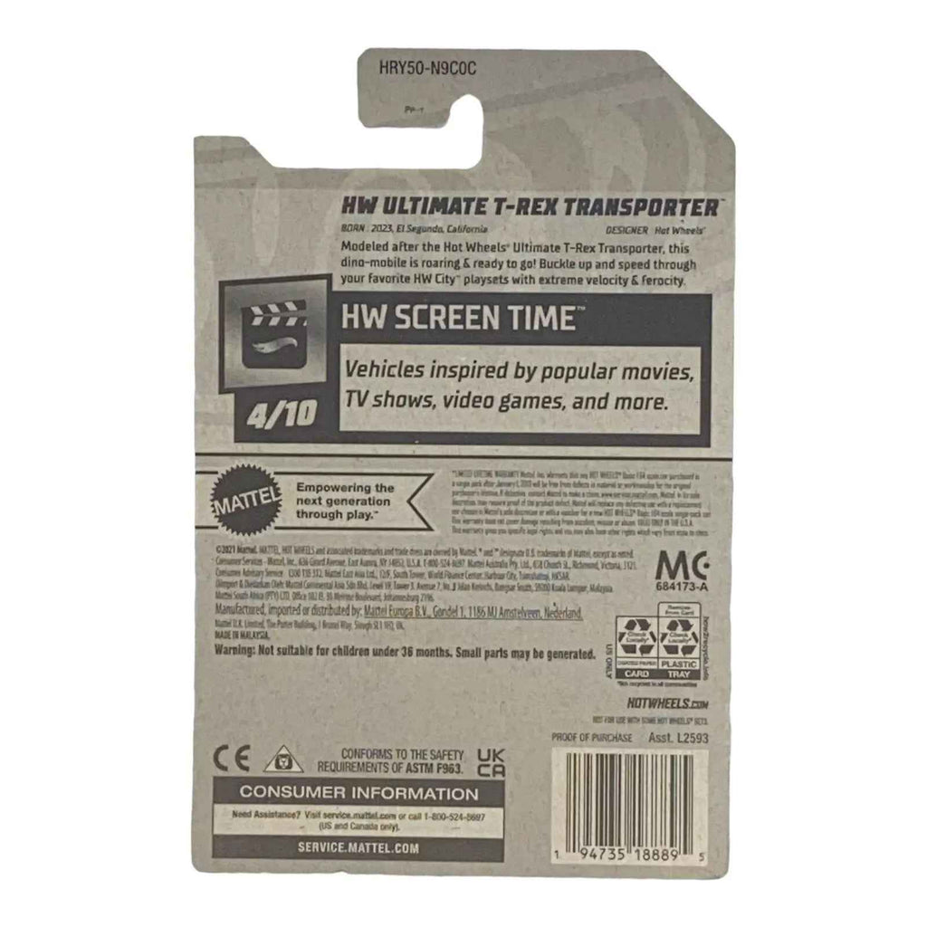 Hot Wheels HW Ultimate T-Rex Transporter - Screen Time Series 4/10